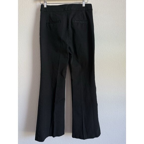 Loft Women’s Horsebit The Sutton Flare Dress Pants Black Bi-Stretch Size 4 - Picture 12 of 12